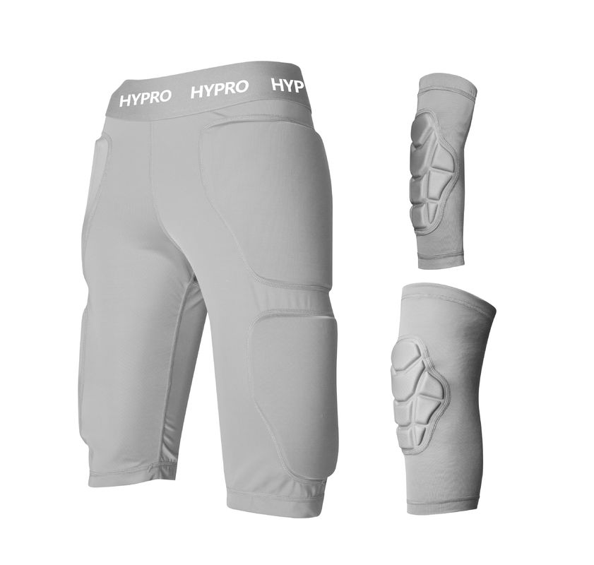 Grey Protective Padded Shorts Skiing Protective Gear 3D EVA