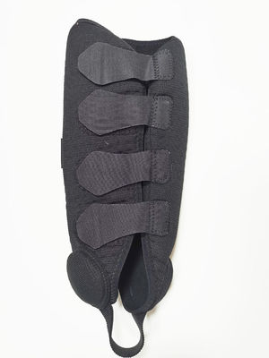Padded Protective Gear Soccer Shin Guards With Ankle Support and Adjustable Straps