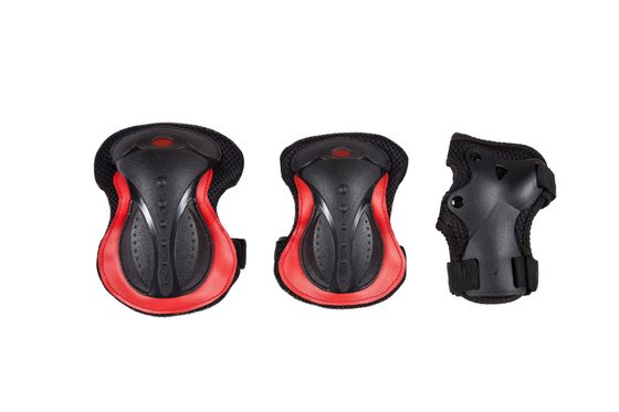 Black Red 3 Pack Roller Skating Protective Gear 260g To 350g