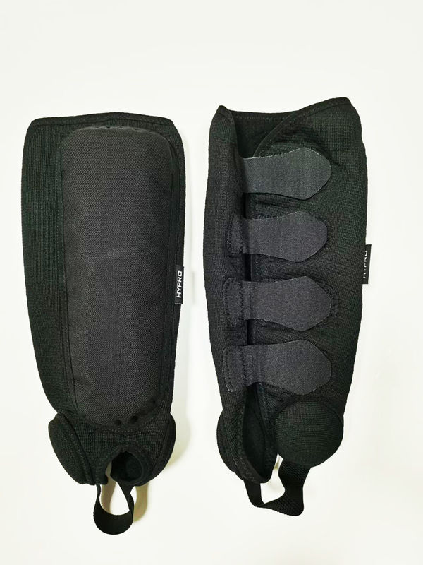 Padded Protective Gear Soccer Shin Guards With Ankle Support and Adjustable Straps