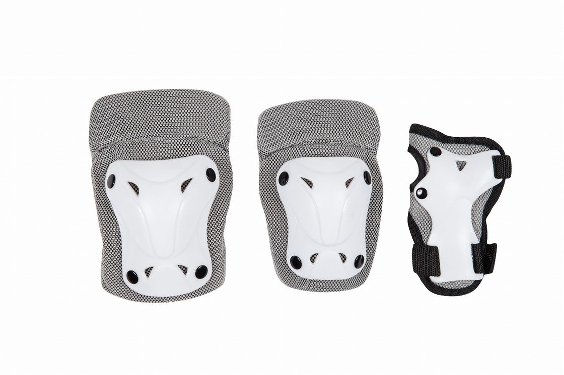 Grey Roller Skate Protective Gear Plus Size PP Cap Mesh Foam